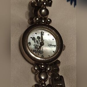 Disney Mickey Mouse Women’s Watch Two-Tone. Quartz. Clip Clasp. Preloved